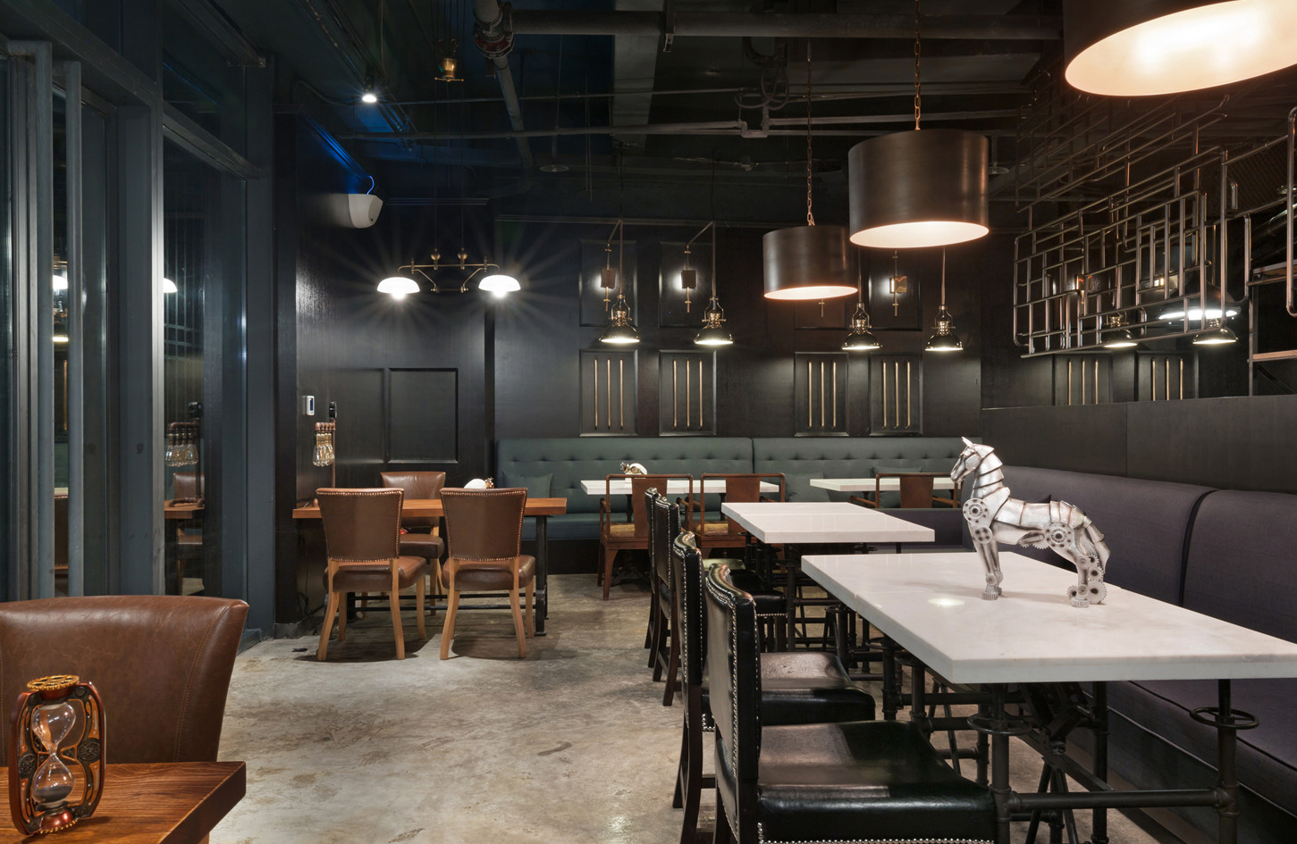 自助餐廳裝修設(shè)計(jì)卡座效果怎樣？