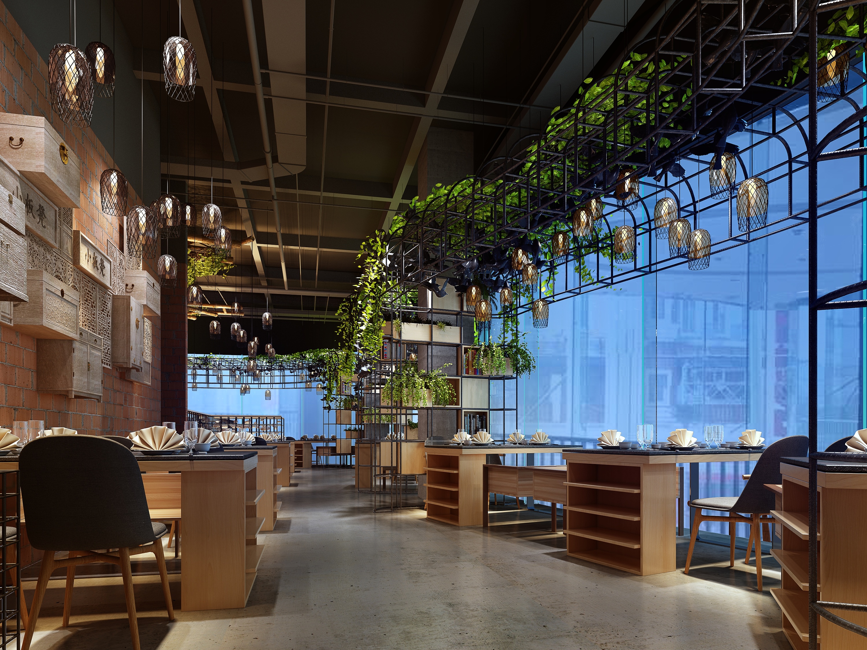 工業(yè)風(fēng)火鍋店裝修風(fēng)格