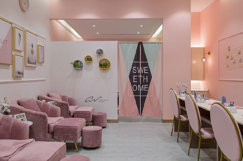 美甲美睫店裝修