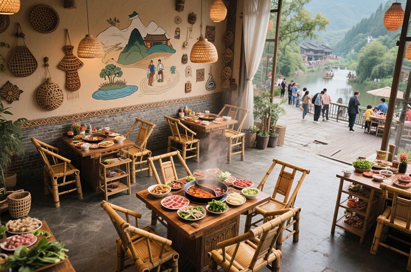 火鍋店功能區(qū)劃分布局