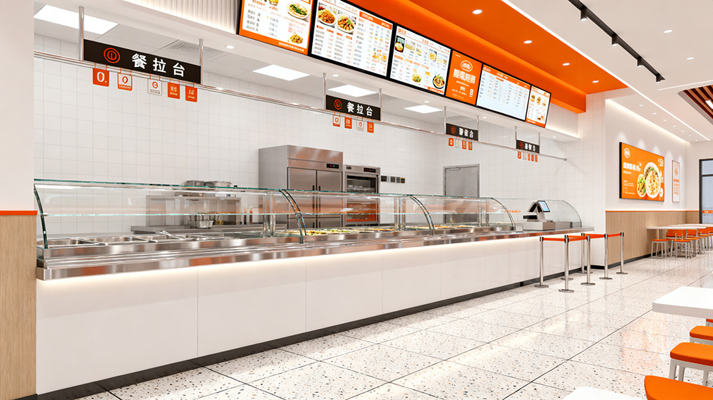 餐飲店出餐口無障礙設(shè)計裝修效果圖